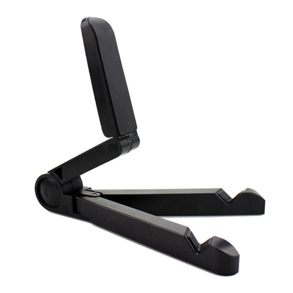 54356 Multifunctional Desktop Universal Foldable Triangular Phone Holder(Black)
