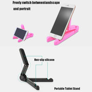 54356 Multifunctional Desktop Universal Foldable Triangular Phone Holder(Black)