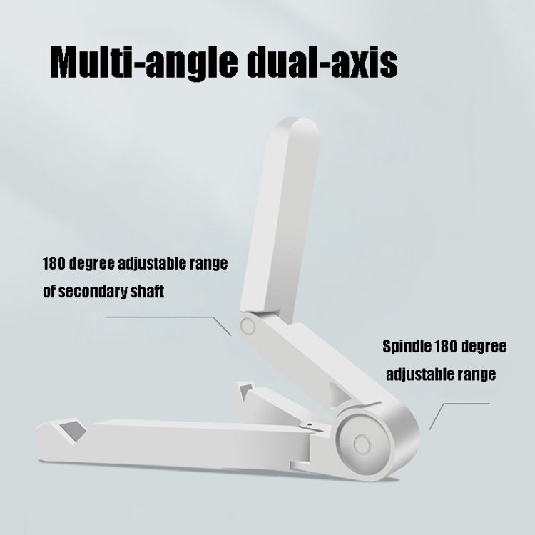 54356 Multifunctional Desktop Universal Foldable Triangular Phone Holder(Black)