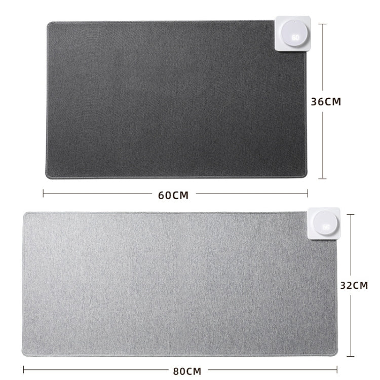 Joyroom JR-CY335 220V Smart Office Desktop Heating Thermostatic Mouse Pad, US Plug, Size: 60x36cm(Dark Gray)