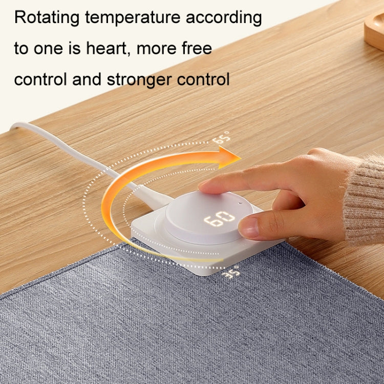 Joyroom JR-CY335 220V Smart Office Desktop Heating Thermostatic Mouse Pad, US Plug, Size: 60x36cm(Dark Gray)