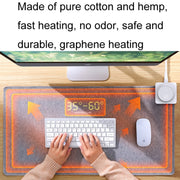 Joyroom JR-CY335 220V Smart Office Desktop Heating Thermostatic Mouse Pad, US Plug, Size: 60x36cm(Dark Gray)