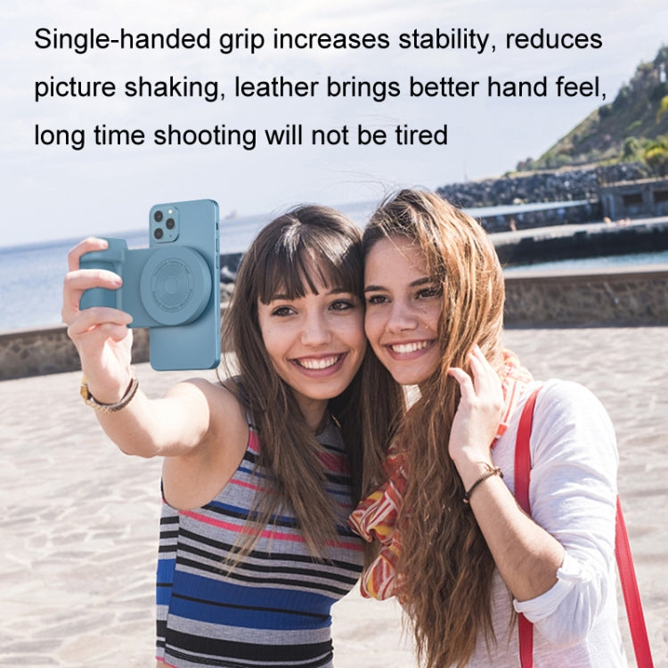 BBC-8 3 In1 Magnetic Absorption Wireless Charging Phone Stand Bluetooth Handheld Selfie Stick, Style: Upgrade Model(Pink)