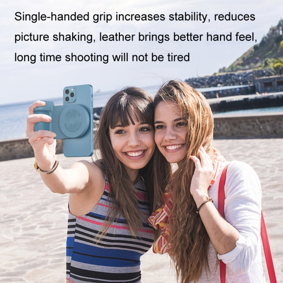 BBC-8 3 In1 Magnetic Absorption Wireless Charging Phone Stand Bluetooth Handheld Selfie Stick, Style: Upgrade Model(Pink)
