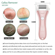 Electric Foot Grinder Digital Display USB Pedicure Peeling(Pink)