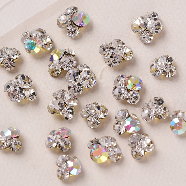 20 PCS Nail Jewelry Stacked Diamond Nail Sticker Accessories(H525 Small AB)