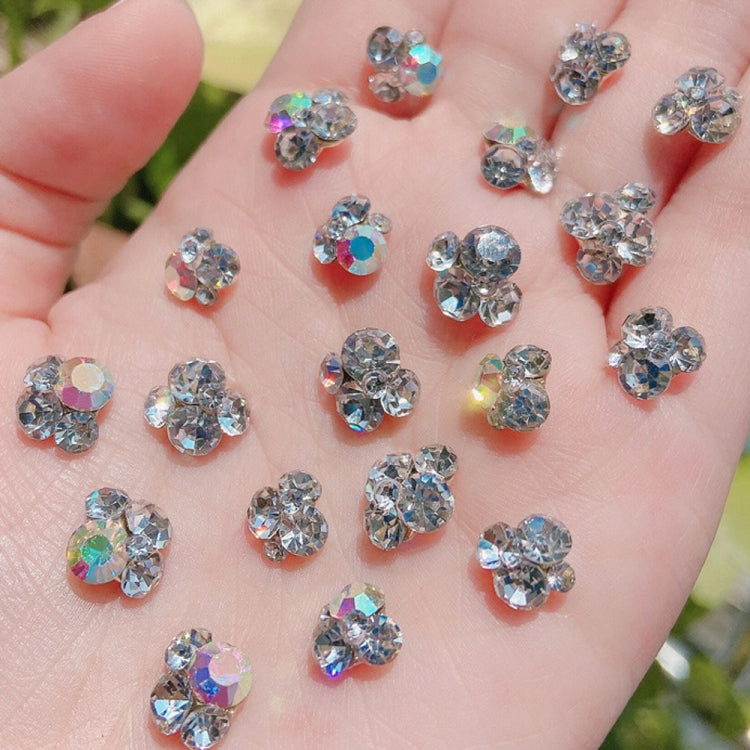 20 PCS Nail Jewelry Stacked Diamond Nail Sticker Accessories(H524 Large AB)