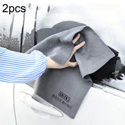 SUITU ST-9000 2pcs Double Suede Car Cleaning Towel Dry Washing Cloth, Size: 30x40cm