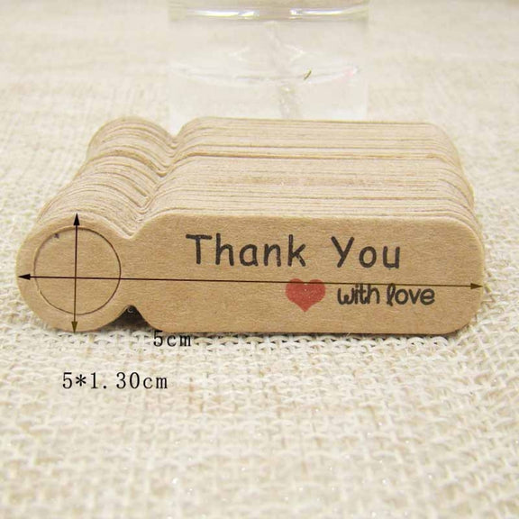 100pcs /Set Small Retro Baking Label DIY Jewelry Price Tag Bookmark Gift Card, Specification: Handmade White