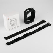For JBL Clip 4 Bluetooth Speaker Silicone Case Protective Cover With Straps(Black)