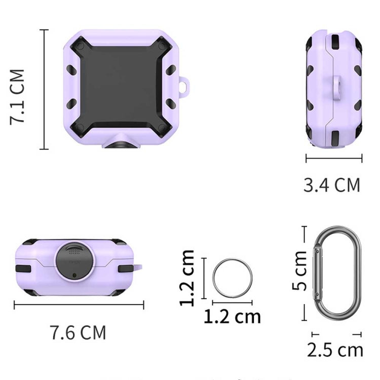 For Beats Fit Pro D2 Bluetooth Earphones Silicone Anti-shock Protective Case(Purple)
