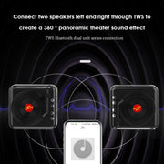 Manovo H3 Retro Vinyl Record Player Shape Mini Bluetooth Speaker, Color: White