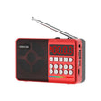 TEMEIYIN LED Digital Display Card Bluetooth Radio Speaker Morning Exercise Portable Player, Color: Red with Light - free shipping - PMC TechLife - Order now!