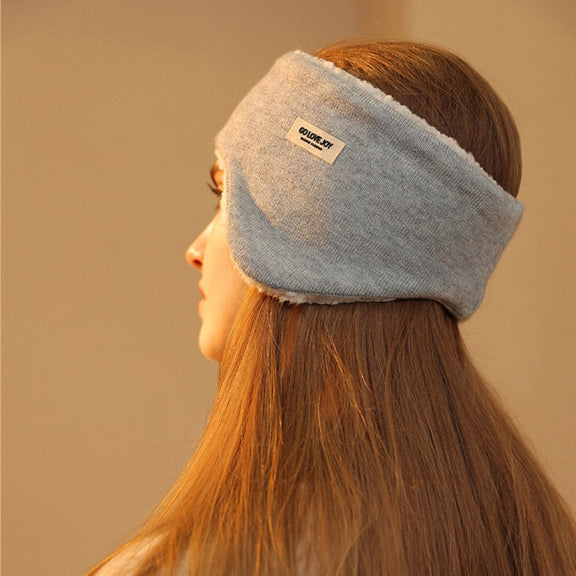 Golovejoy Winter Warm Soundproof Earmuffs + Earplugs Set Sleep Eye Mask(Khaki)