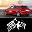 10pcs Car Sticker Do Not Touch My Car Personalised Reflective Warning Sticker(White) - Decorative Sticker by PMC TechLife | Online Shopping South Africa | PMC TechLife