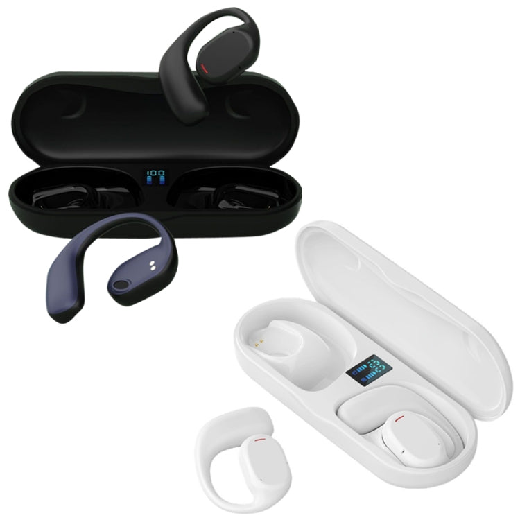 JS270 Wireless Bluetooth Headset Hanging Ear Business Sports Earphone(Black)