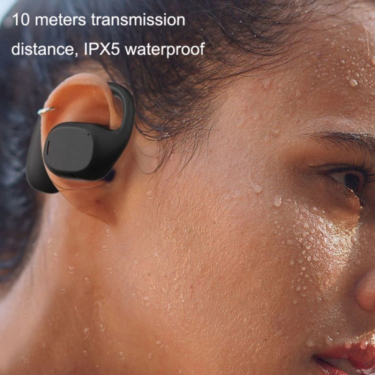 JS270 Wireless Bluetooth Headset Hanging Ear Business Sports Earphone(White)