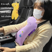 Car Seat Belt Pillow Shoulder Cover Cartoon Insurance Belt(Yellow)