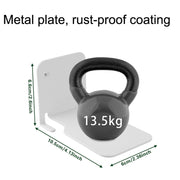 Hidden Stainless Steel Suspended Bookshelf Wall Support Frame Wall Mounted Bracket(White)