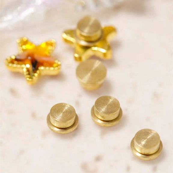 20pcs Metal Rotatable Bearing For DIY Crystal Jewelry Nail Art Decorations 4x5x2.5mm