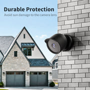 For Google Nest Camera Outdoor Silicone Water-Resistant Protective Cover(White)