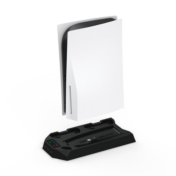 For PS5 DE/UHD 2 In 1 Handheld Console Cooling Stand Fan Base(Black)