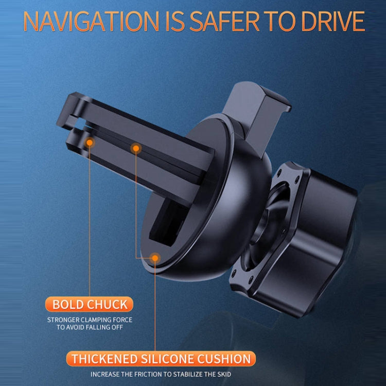 Q3 Infrared Induction Magnetic Car Wireless Charging Phone Bracket with Micro USB + 8 Pin + Type-C / USB-C Magnetic Connector(Blue)