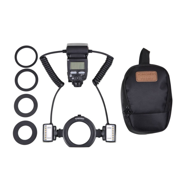 For Canon TTL Oral Insect Insect Teeth Ring Light YONGNUO YN24EX Macro Ring Flash Speedlite(Black)