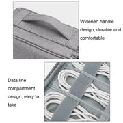 Baona Multifunctional Earphone Data Cable Digital Storage Bag, Spec: Single-layer (Black)