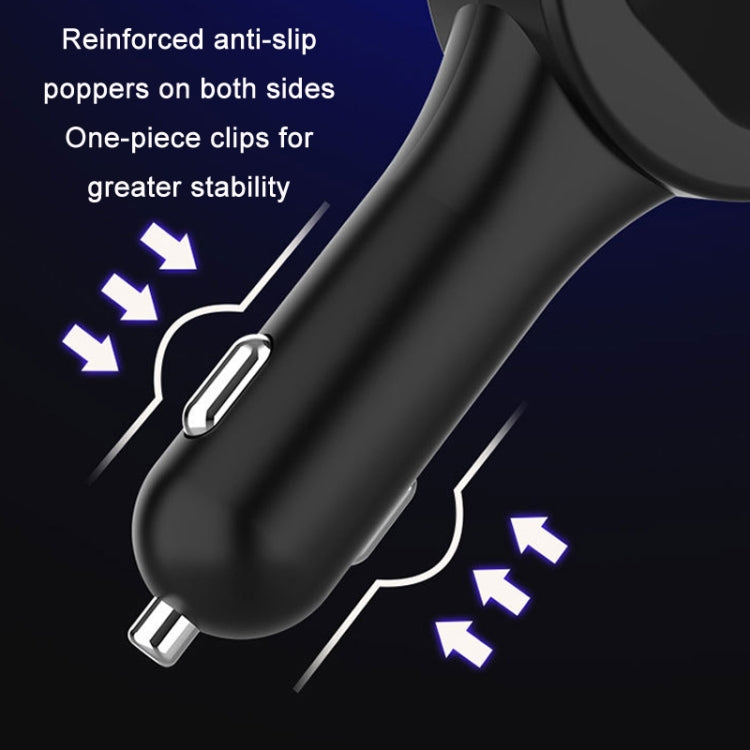 3 In 1 3.1A Dual USB Single Pull Retractable Fast QC3.0 Car Charger(White)