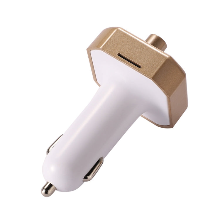 B9 Smart Digital Display Dual USB Bluetooth Car Charger with Hands-free Call Function(Silver)