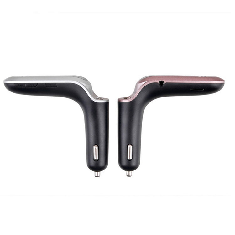 S7 Smart Digital Display Music Player Calling Car Charger, Color: Silver