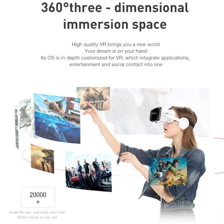 VRSHINECON G04BS 3D Virtual Reality Helmet VR Glasses With Bluetooth Headset