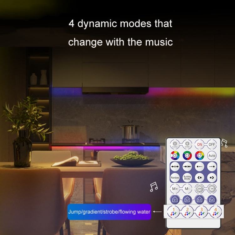 WIFI Wireless Symphony Light Bar Music Smart APP 2.4G Controller, Specification: Single Head