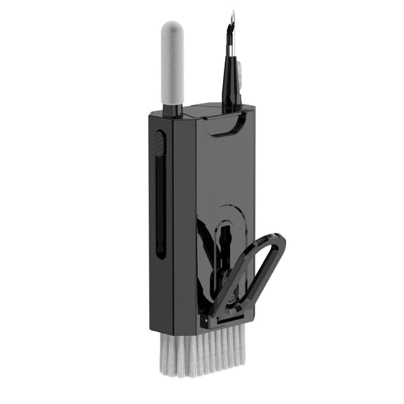 Q8 8-in-1 Multi-function Headset Cleaning Pen Keyboard Mobile Phone Cleaner(Black)