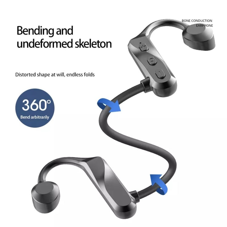K69 Bluetooth Headset Sound Conduction Binoconic Business Sports Earphone(Pink)