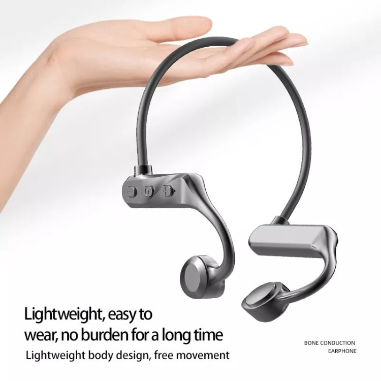 K69 Bluetooth Headset Sound Conduction Binoconic Business Sports Earphone(Black)