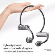 K69 Bluetooth Headset Sound Conduction Binoconic Business Sports Earphone(Pink)