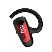 Bone Conduction Concepts Digital Display Stereo Bluetooth Earphones, Style: Single Ear(Red)