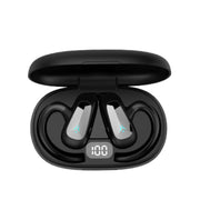 Bone Conduction Concepts Digital Display Stereo Bluetooth Earphones, Style: Dual Ears With Charging Warehouse(Black)