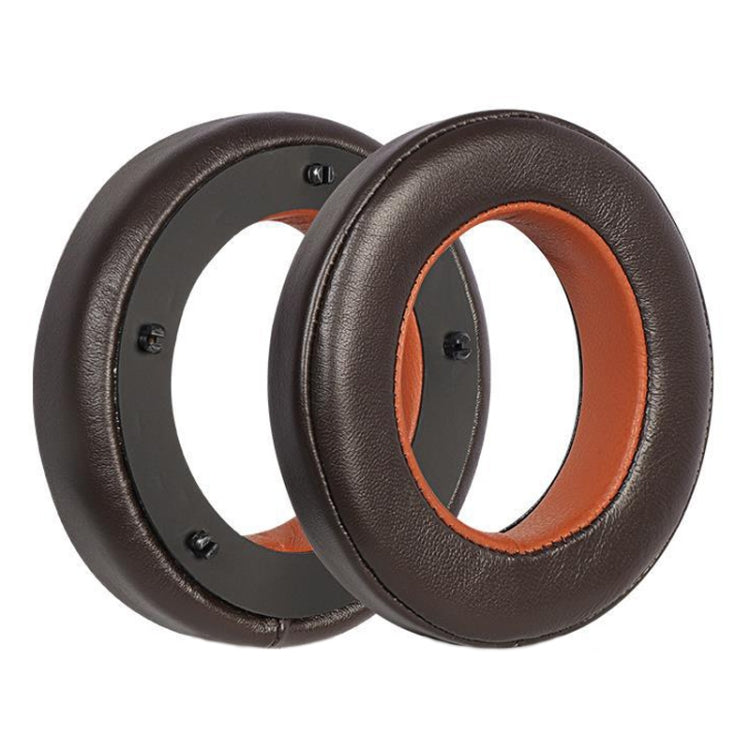 For Focal Clear MG Pro 1pair Leather Breathable and Comfortable Headset Cover, Color: Lambskin Brown