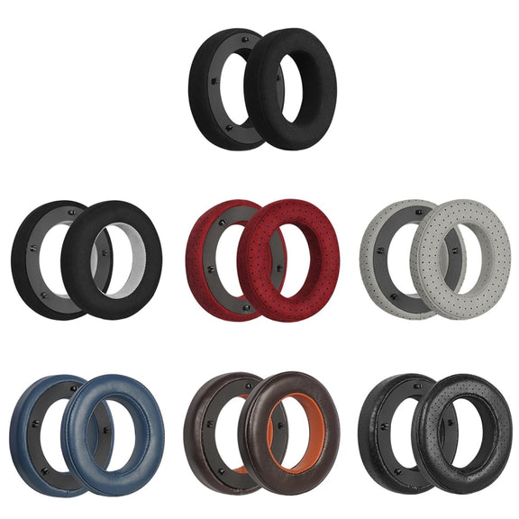 For Focal Clear MG Pro 1pair Leather Breathable and Comfortable Headset Cover, Color: Lambskin Brown