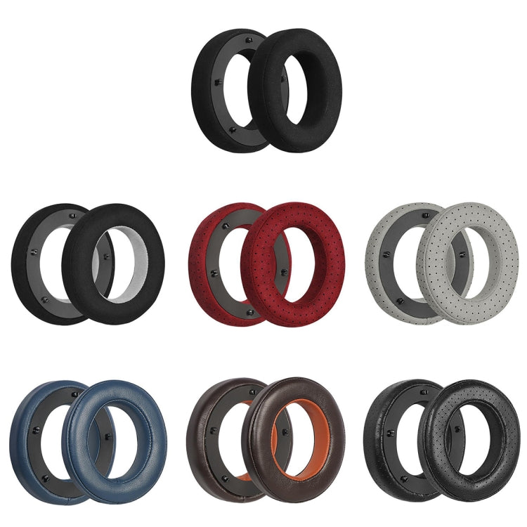 For Focal Clear MG Pro 1pair Leather Breathable and Comfortable Headset Cover, Color: Lambskin Brown