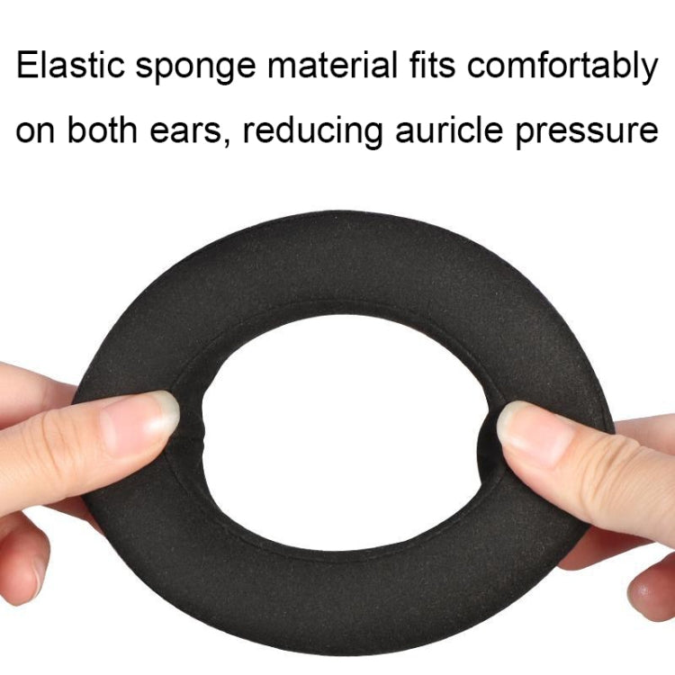 For Focal Clear MG Pro 1pair Leather Breathable and Comfortable Headset Cover, Color: Lambskin Black