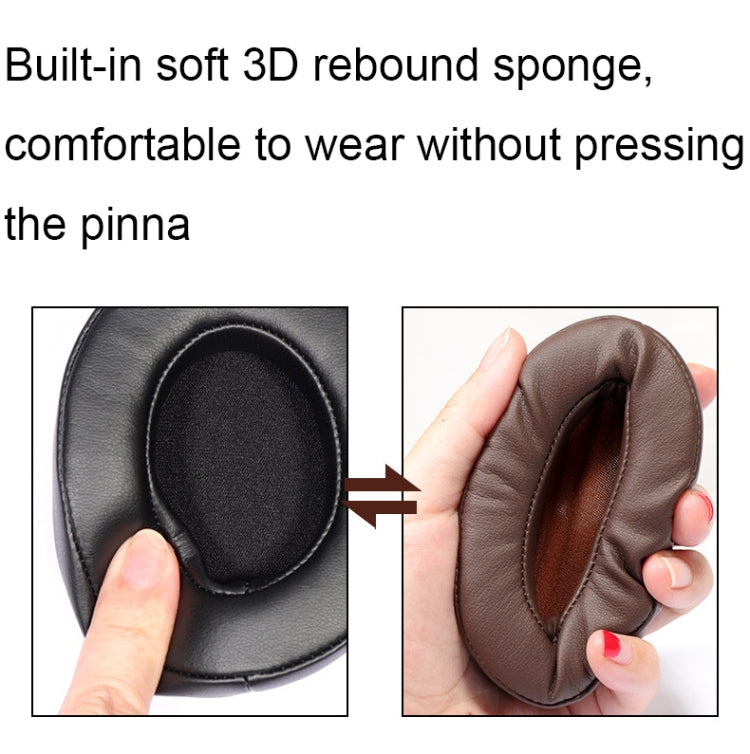 For Edifier W855BT 1pair Headset Soft and Breathable Sponge Cover, Color: Brown