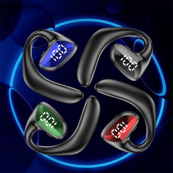M-K8 Bluetooth Headset Ear Hanging Business Model Air Conduction Earphone(Green)