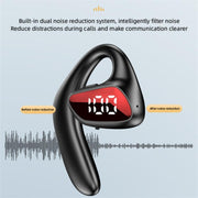 M-K8 Bluetooth Headset Ear Hanging Business Model Air Conduction Earphone(Green)
