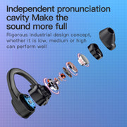 AX9 Noise Reduction Digital Display With Charging Bin Bluetooth Headset(Black)
