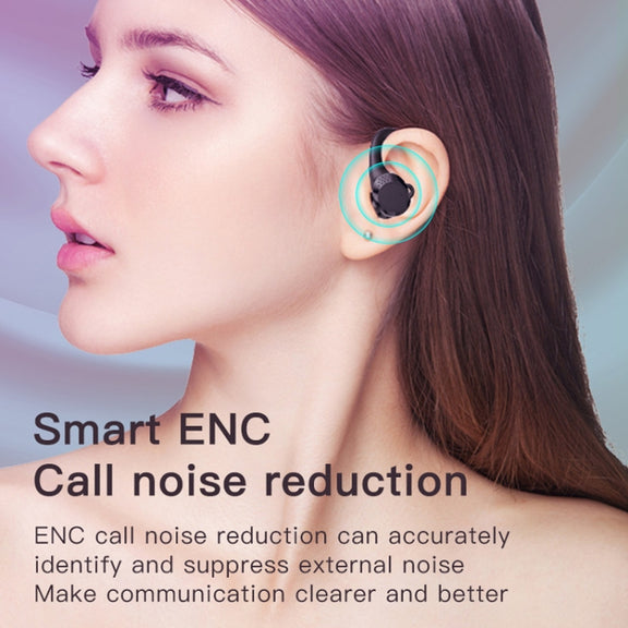 AX9 Noise Reduction Digital Display With Charging Bin Bluetooth Headset(Black)