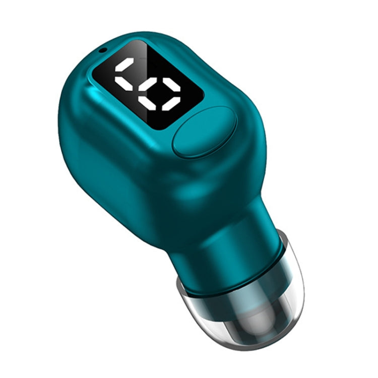 M5 Digital Display Bluetooth Headset Mini In-ear Invisible Headphones(Green)